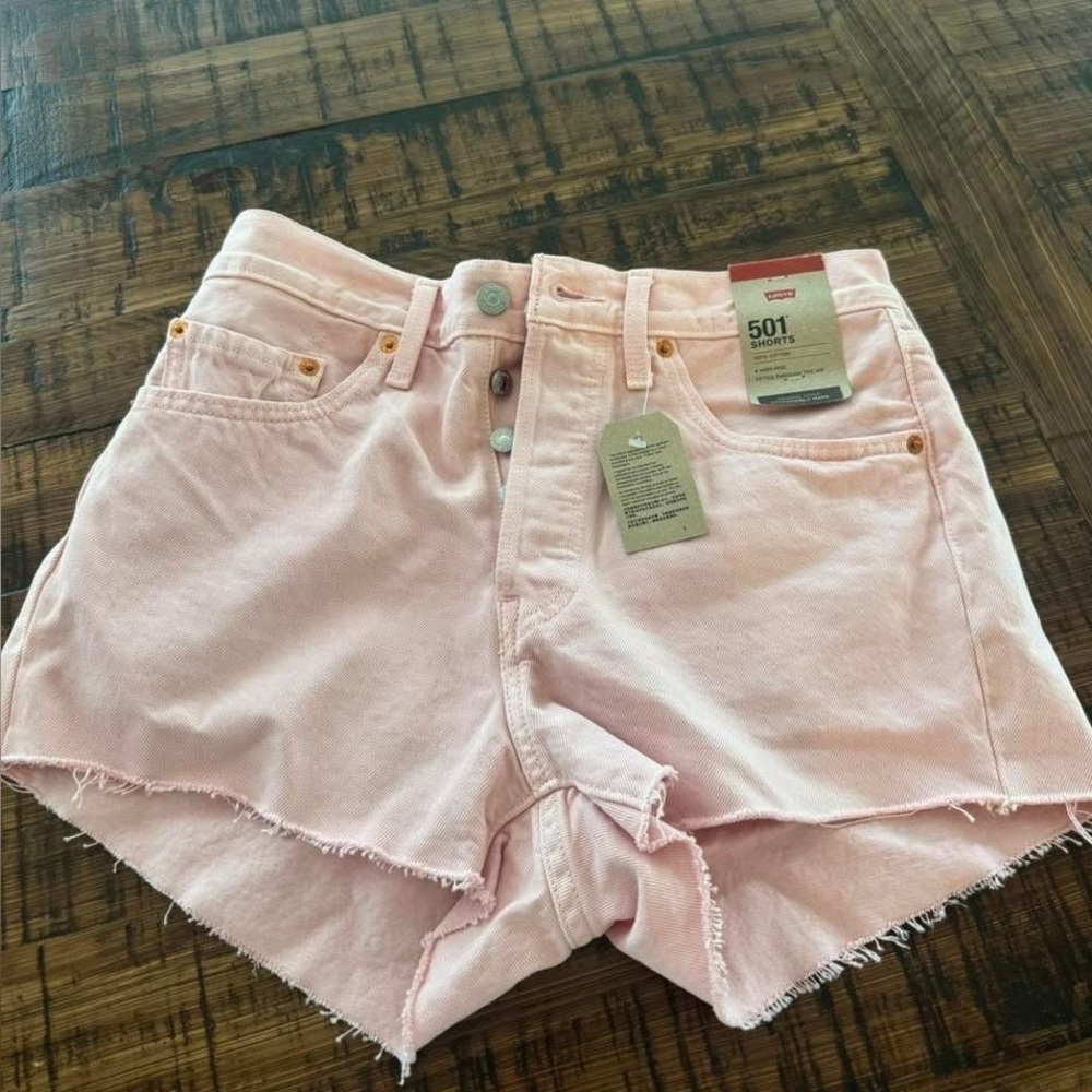 Levi's Pink Jean Shorts